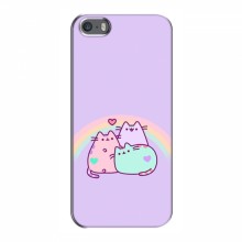 Чехол на iPhone 5 / 5s / SE с Котами (VPrint) Радужные котики - купить на Floy.com.ua