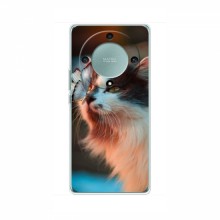 Чехол на Huawei Honor Magic 5 Lite 5G с Котами (VPrint) Котик с бабочкой - купить на Floy.com.ua