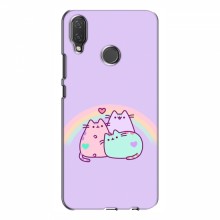 Чехол на Huawei P Smart Plus с Котами (VPrint) Радужные котики - купить на Floy.com.ua