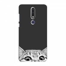Чехол на Nokia 3.1 Plus с Котами (VPrint) Выглядывает кот снизу - купить на Floy.com.ua