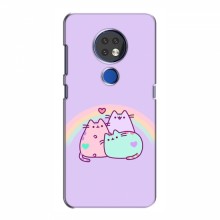 Чехол на Nokia 6.2 (2019) с Котами (VPrint) Радужные котики - купить на Floy.com.ua