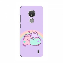 Чехол на Nokia C21 с Котами (VPrint) Радужные котики - купить на Floy.com.ua