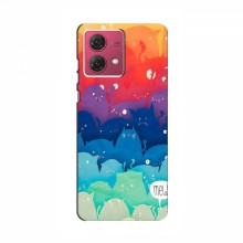 Чехол на Motorola MOTO G84 с Котами (VPrint)