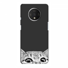 Чехол на OnePlus 7T с Котами (VPrint) Выглядывает кот снизу - купить на Floy.com.ua