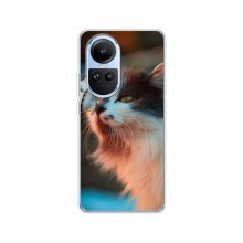 Чехол на OPPO Reno 10 с Котами (VPrint) Котик с бабочкой - купить на Floy.com.ua