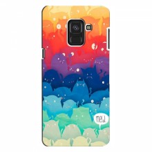 Чехол на Samsung A8, A8 2018, A530F с Котами (VPrint) Mew - купить на Floy.com.ua