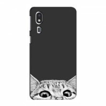 Чехол на Samsung Galaxy A2 Core с Котами (VPrint) Выглядывает кот снизу - купить на Floy.com.ua