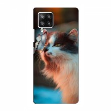 Чехол на Samsung Galaxy A42 (5G) с Котами (VPrint) Котик с бабочкой - купить на Floy.com.ua