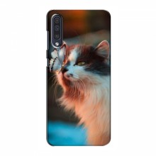 Чехол на Samsung Galaxy A50 2019 (A505F) с Котами (VPrint) Котик с бабочкой - купить на Floy.com.ua