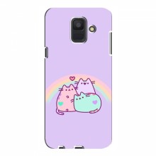 Чехол на Samsung A6 2018, A600F с Котами (VPrint) Радужные котики - купить на Floy.com.ua