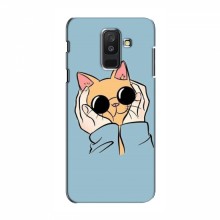 Чехол на Samsung A6 Plus 2018, A6 Plus 2018, A605 с Котами (VPrint) Котик в очках - купить на Floy.com.ua