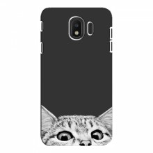 Чехол на Samsung J4 2018 с Котами (VPrint) Выглядывает кот снизу - купить на Floy.com.ua