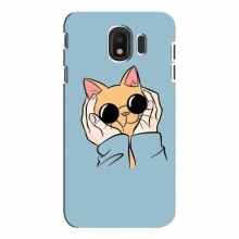 Чехол на Samsung J4 2018 с Котами (VPrint) Котик в очках - купить на Floy.com.ua
