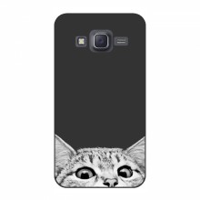Чехол на Samsung J5, J500, J500H с Котами (VPrint) Выглядывает кот снизу - купить на Floy.com.ua