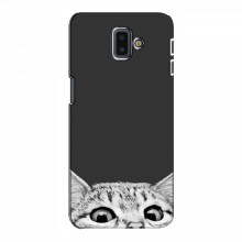 Чехол на Samsung J6 Plus, J6 Плюс 2018 (J610) с Котами (VPrint) Выглядывает кот снизу - купить на Floy.com.ua