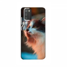 Чехол на Samsung Galaxy M02s с Котами (VPrint) Котик с бабочкой - купить на Floy.com.ua