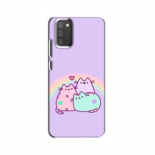 Чехол на Samsung Galaxy M02s с Котами (VPrint) Радужные котики - купить на Floy.com.ua