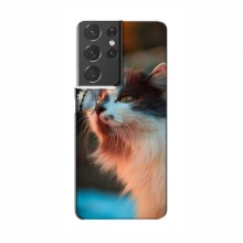 Чехол на Samsung Galaxy S21 Plus с Котами (VPrint)