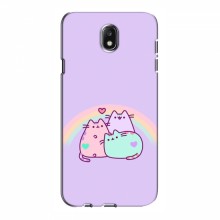 Чехол на Samsung J7 2017, J7 европейская версия с Котами (VPrint) Радужные котики - купить на Floy.com.ua