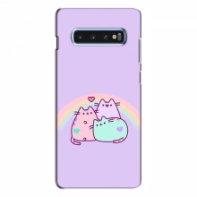 Чехол на Samsung S10 Plus с Котами (VPrint) Радужные котики - купить на Floy.com.ua