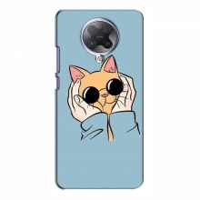 Чехол на Xiaomi Poco F2 Pro с Котами (VPrint) Котик в очках - купить на Floy.com.ua