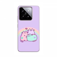 Чехол на Xiaomi 14 с Котами (VPrint) Радужные котики - купить на Floy.com.ua