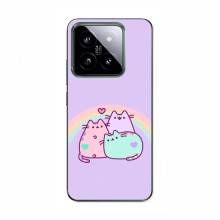 Чехол на Xiaomi 14 Pro с Котами (VPrint) Радужные котики - купить на Floy.com.ua