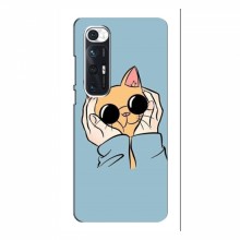 Чехол на Xiaomi Mi 10s с Котами (VPrint) Котик в очках - купить на Floy.com.ua