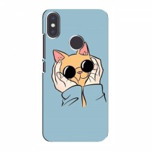 Чехол на Xiaomi Mi A2 с Котами (VPrint) Котик в очках - купить на Floy.com.ua