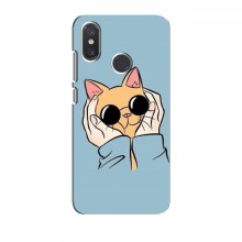 Чехол на Xiaomi Mi8 с Котами (VPrint) Котик в очках - купить на Floy.com.ua