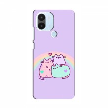 Чехол на Xiaomi POCO C50 с Котами (VPrint) Радужные котики - купить на Floy.com.ua