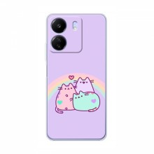 Чехол на Xiaomi POCO C65 с Котами (VPrint) Радужные котики - купить на Floy.com.ua