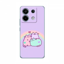 Чехол на Xiaomi POCO X6 5G с Котами (VPrint) Радужные котики - купить на Floy.com.ua