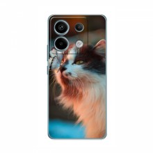 Чехол на Xiaomi Redmi Note 13 Pro (4G) с Котами (VPrint) Котик с бабочкой - купить на Floy.com.ua