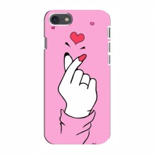 Чехол с принтом для iPhone 8 (AlphaPrint - Знак сердечка) - купить на Floy.com.ua