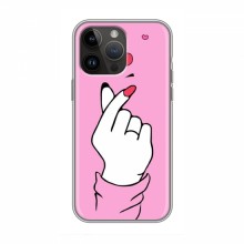 Чехол с принтом для iPhone 14 Pro (AlphaPrint - Знак сердечка) - купить на Floy.com.ua