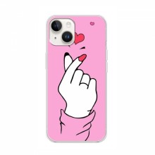 Чехол с принтом для iPhone 16 (AlphaPrint - Знак сердечка) - купить на Floy.com.ua