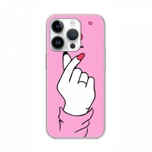 Чехол с принтом для iPhone 16 Pro Max (AlphaPrint - Знак сердечка) - купить на Floy.com.ua