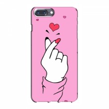 Чехол с принтом для iPhone 7 Plus (AlphaPrint - Знак сердечка) - купить на Floy.com.ua