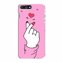 Чехол с принтом для iPhone 8 Plus (AlphaPrint - Знак сердечка) - купить на Floy.com.ua