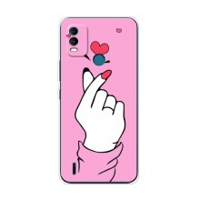 Чехол с принтом для Nokia C21 Plus (AlphaPrint - Знак сердечка) - купить на Floy.com.ua