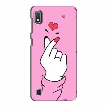 Чехол с принтом для Samsung Galaxy A10 2019 (A105F) (AlphaPrint - Знак сердечка) - купить на Floy.com.ua