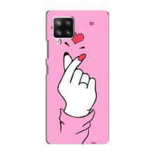 Чехол с принтом для Samsung Galaxy A42 (5G) (AlphaPrint - Знак сердечка) - купить на Floy.com.ua