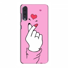 Чехол с принтом для Samsung Galaxy A50 2019 (A505F) (AlphaPrint - Знак сердечка) - купить на Floy.com.ua