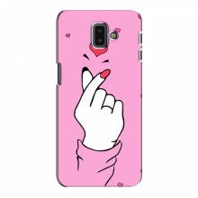 Чехол с принтом для Samsung J6 Plus, J6 Плюс 2018 (J610) (AlphaPrint - Знак сердечка)