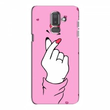 Чехол с принтом для Samsung J8-2018, J810 (AlphaPrint - Знак сердечка) - купить на Floy.com.ua