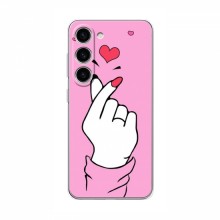 Чехол с принтом для Samsung Galaxy S24 (AlphaPrint - Знак сердечка) - купить на Floy.com.ua