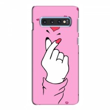 Чехол с принтом для Samsung S10e (AlphaPrint - Знак сердечка) - купить на Floy.com.ua