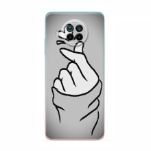 Чехол с принтом для Xiaomi Mi 10T Lite (AlphaPrint - Знак сердечка) Серый фон - купить на Floy.com.ua