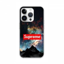 Чехол для Айфон 16 Про - с картинкой Supreme (AlphaPrint) - купить на Floy.com.ua